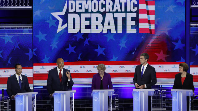 Candidates participate in the first U.S. 2020 presidential election Democratic candidates debate in Miami, Florida, U.S., 