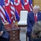 Trump meets with Kim Jong Un at the DMZ