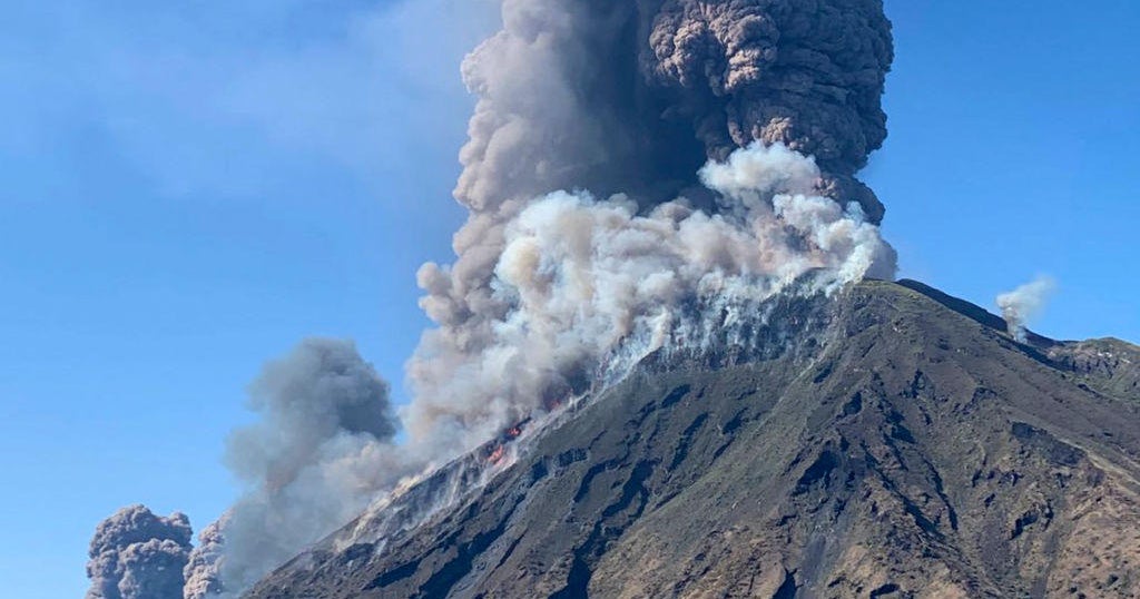 Volcano eruption today: Volcano erupts on Italian island of Stromboli