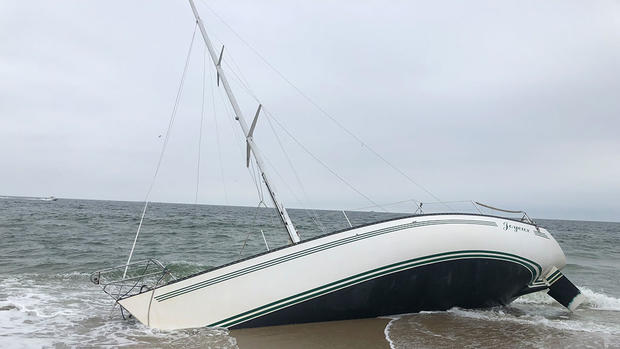 Abandoned Beached Sailboat Causing Headache For NJ Officials 