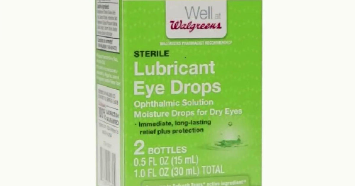 Recall Notice Issued For Eye Drops From Walgreens, Walmart CBS New York