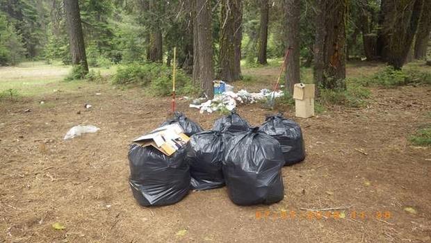 Abandoned Campfire trash 2- Stanislaus National Forest - Copy 