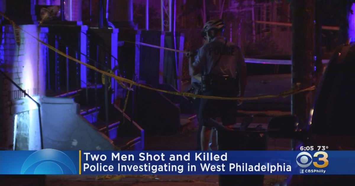 Two Men Shot, Killed In West Philadelphia, Police Say - CBS Philadelphia