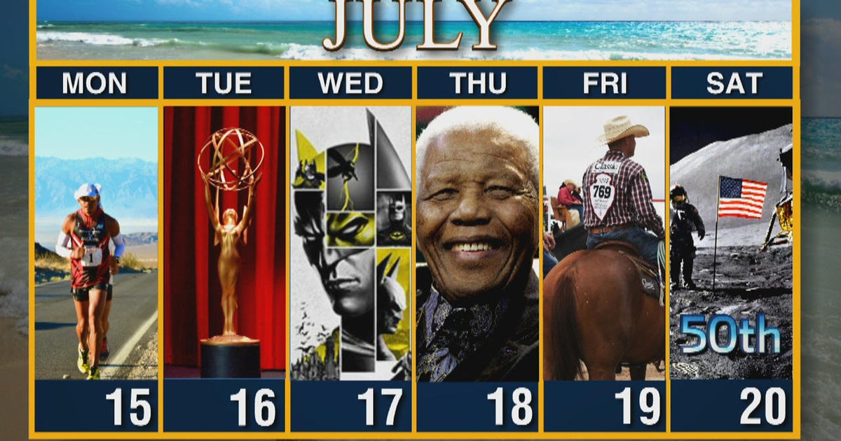 Calendar: Week of July 15 - CBS News