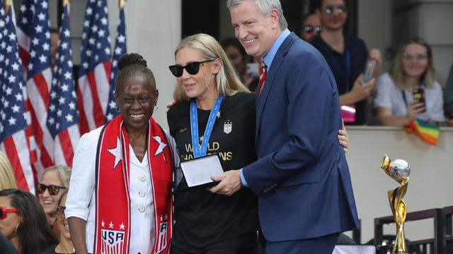 The U.S. Women's National Soccer Team Victory Parade and City Hall Ceremony 
