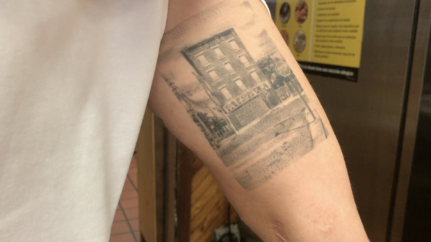 Vincent Defonte's Tattoo of His Family's Deli 