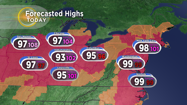 National Forecast Temperatures