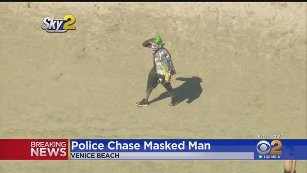 Masked Man, Police Chase 