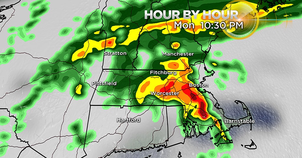 Heavy Rain, Severe Thunderstorms Possible Into Tuesday - CBS Boston