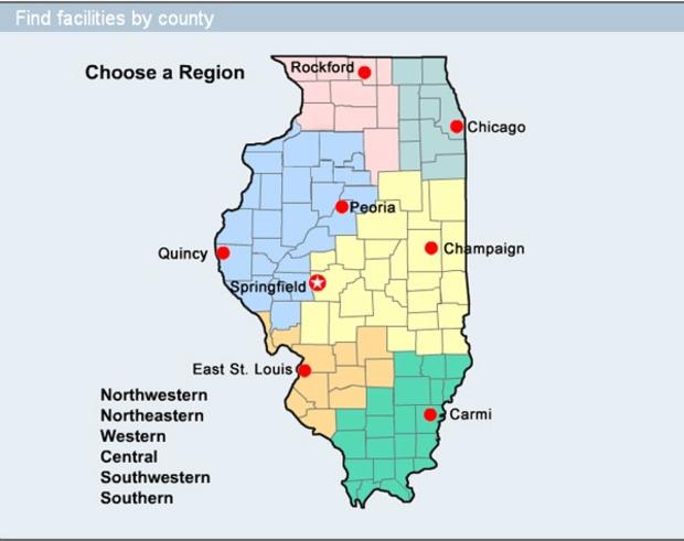 Illinois Healthcare Map 