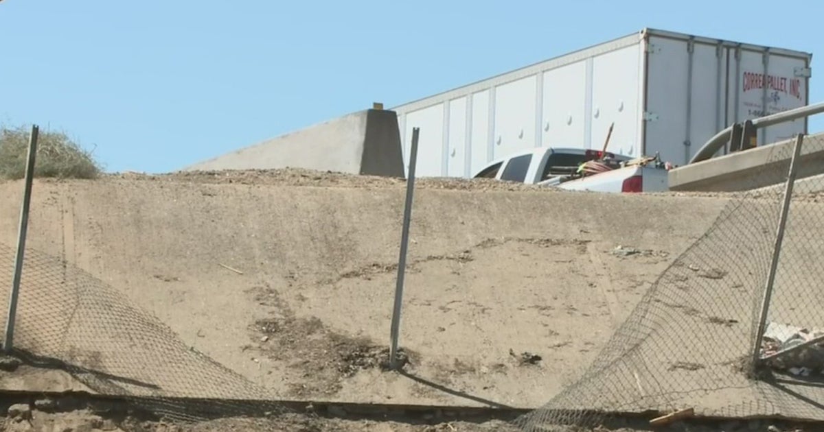 Big Rig Carrying 30K Pounds Of Frozen Chicken Crashes Off Freeway