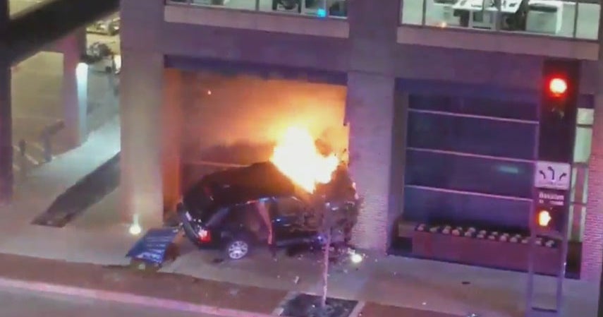 Suspected Drunk Driver Crashes Into Building In West End Area Of Dallas ...