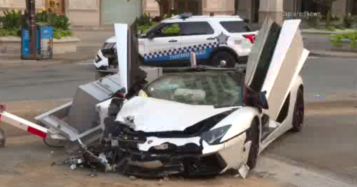 Strikes CPD Vehicle In Streeterville CBS Chicago