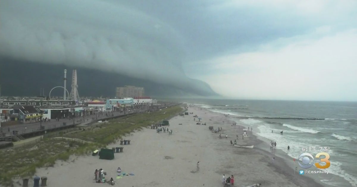 Timelapse Video Shows Shelf Cloud Over Beach In Ocean City - CBS ...