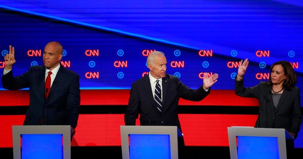 Biden battles through another Democratic debate - CBS News