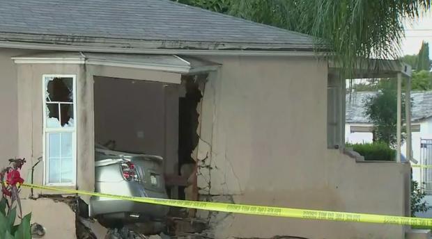 Shooting Suspect Slams Into San Bernardino Home Following Wild Pursuit, Officer Gunfire 