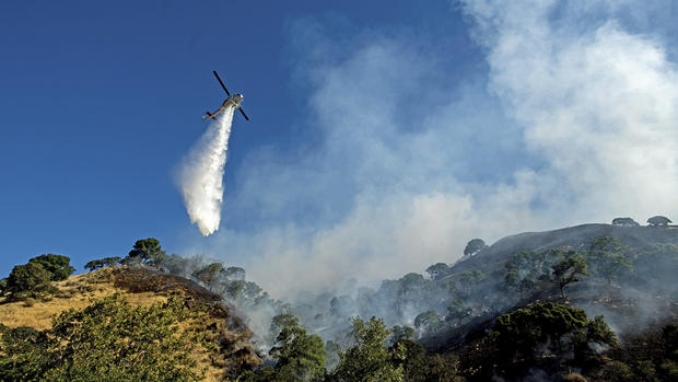 California Wildfires Marsh Complex Fire 