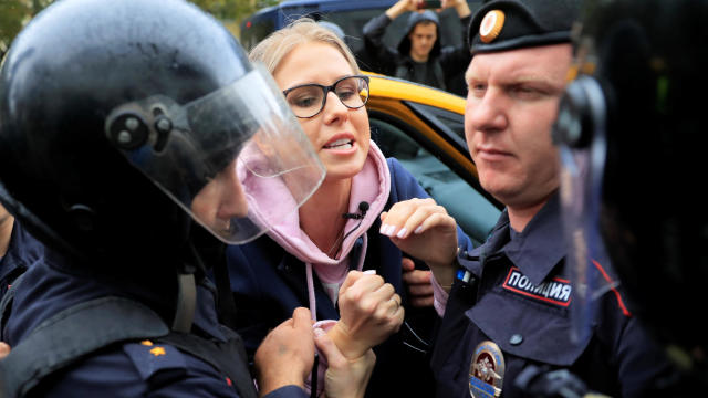 Rally calling for opposition candidates to be registered for elections to Moscow City Duma in Moscow 