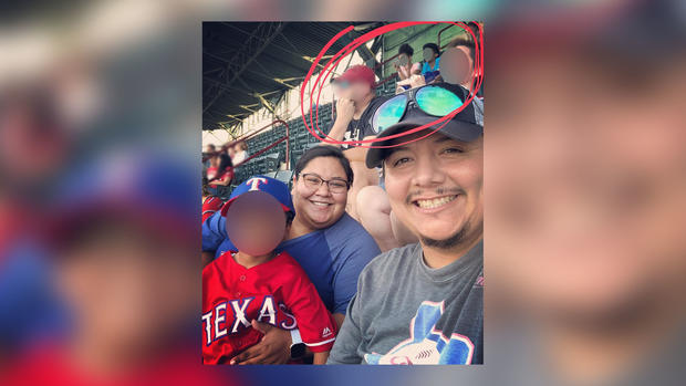 Romero family photo at Rangers game 