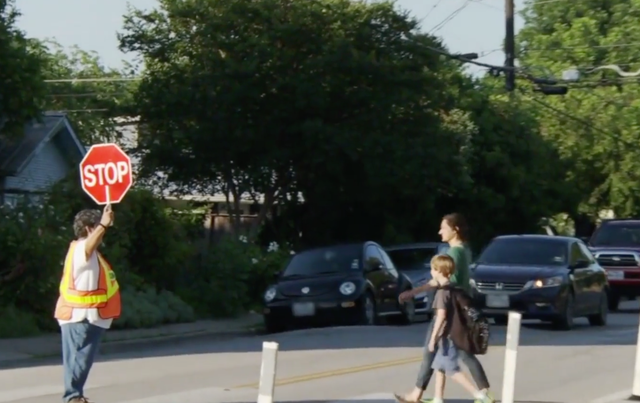 Cross walk near school 