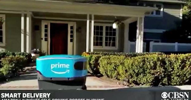 Amazon Says 6-Wheeled Self-Driving Robots To Deliver Packages In Irvine ...