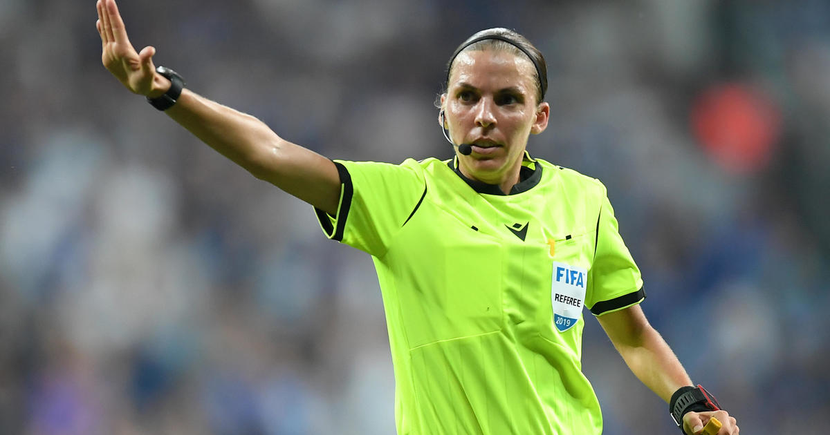 Stephanie Frappart makes history as first female referee for match