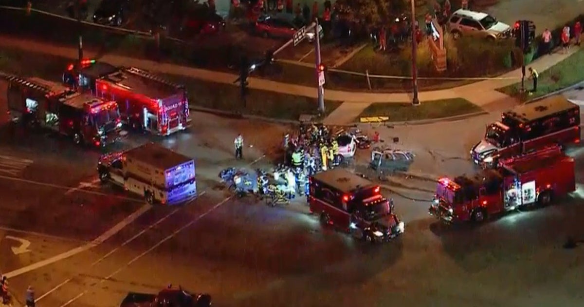 Fire Crews Work To Extricate Patient After Serious Crash In Streamwood CBS Chicago
