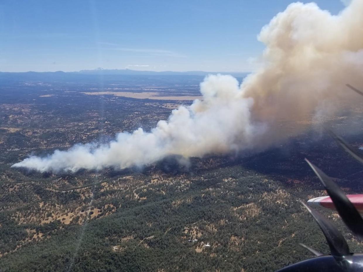 Mountain Fire Burning In Shasta County 50 Percent Contained - CBS San ...