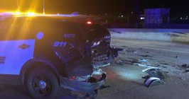 Aurora Police Cruiser RearEnded By Alleged Drunk Driver CBS Colorado