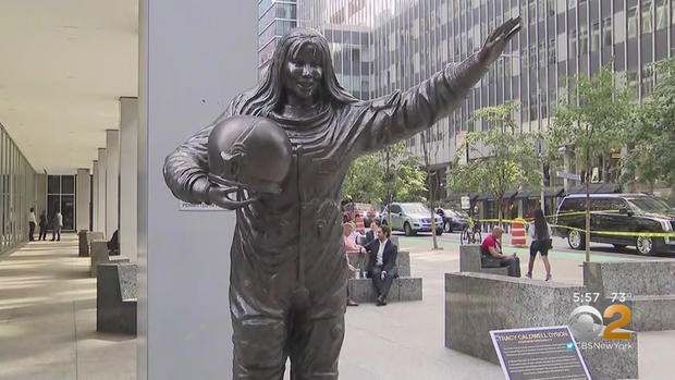 Bronze Statues Honoring Famous Women On Display In Midtown 