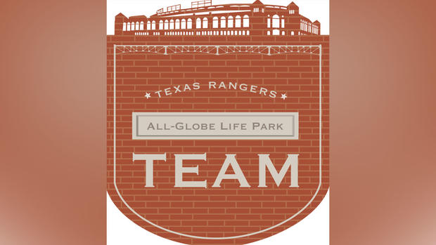 Texas Rangers All-Time Globe Life Park Era team logo 