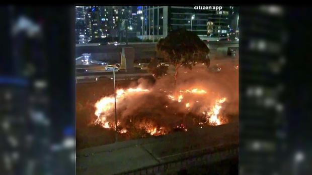 Grass Fire Closes Fremont St. Exit in S.F. 