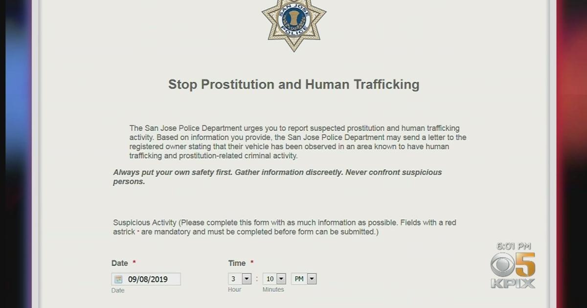 San Jose Police Announce Report John Program To Combat Prostitution Human Trafficking Cbs