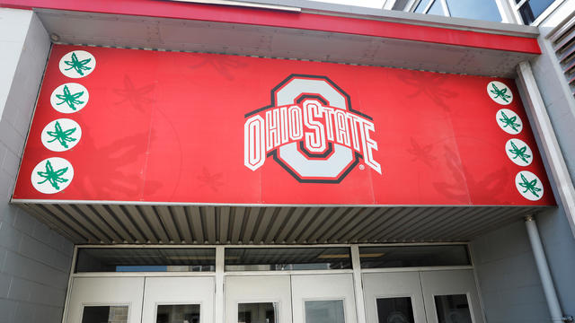 The exterior of a building on The Ohio State University campus is seen in Columbus, Ohio 