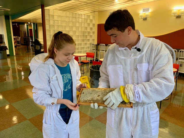 Honey Harvest Day At Mamaroneck High School 