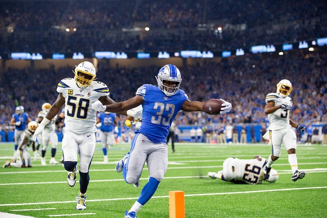 Los Angeles Chargers v Detroit Lions