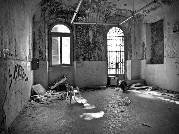 Italy. Lombardy. Mombello Abandoned Mental Hospital 