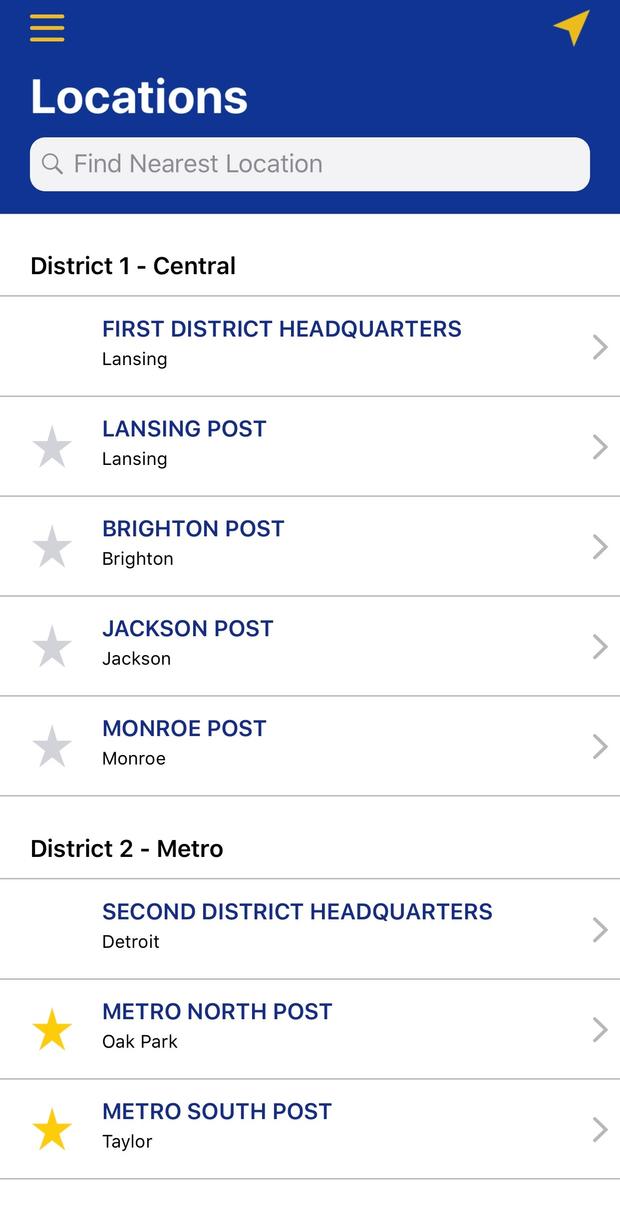 Michigan State PoliceApp 