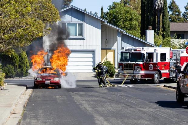 Scene of the fire. (Credit: Suisun City Fire Department) 