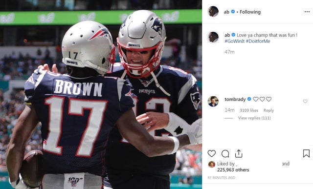 Antonio Brown Instagram post 