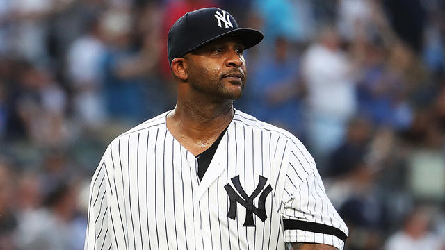 CC Sabathia sheds tears as family reads tributes