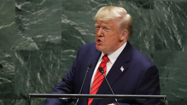 U.S. President Donald Trump addresses the 74th session of the United Nations General Assembly at U.N. headquarters in New York City, New York, U.S. 