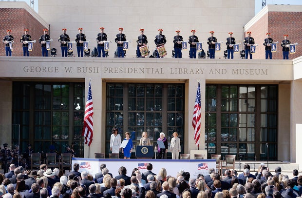 George W. Bush Library Dedication Attended By President Obama And Former Presidents