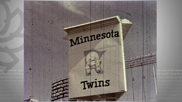 Vintage Minnesota Twins Sign 