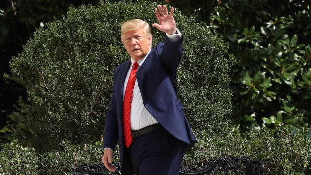 President Trump Arrives Back To The White House After Trip To New York For United Nations General Assembly 