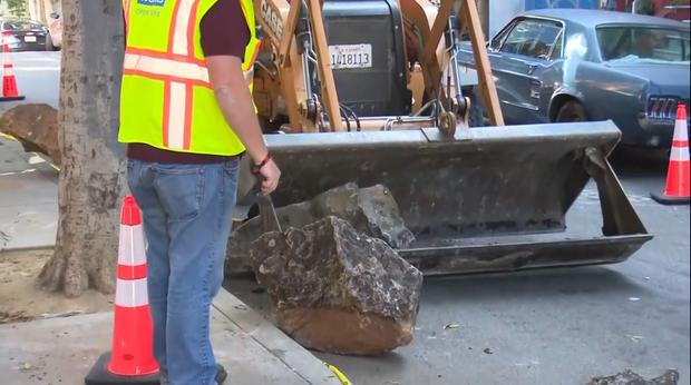 SF Anti-Homeless Boulders Removed 