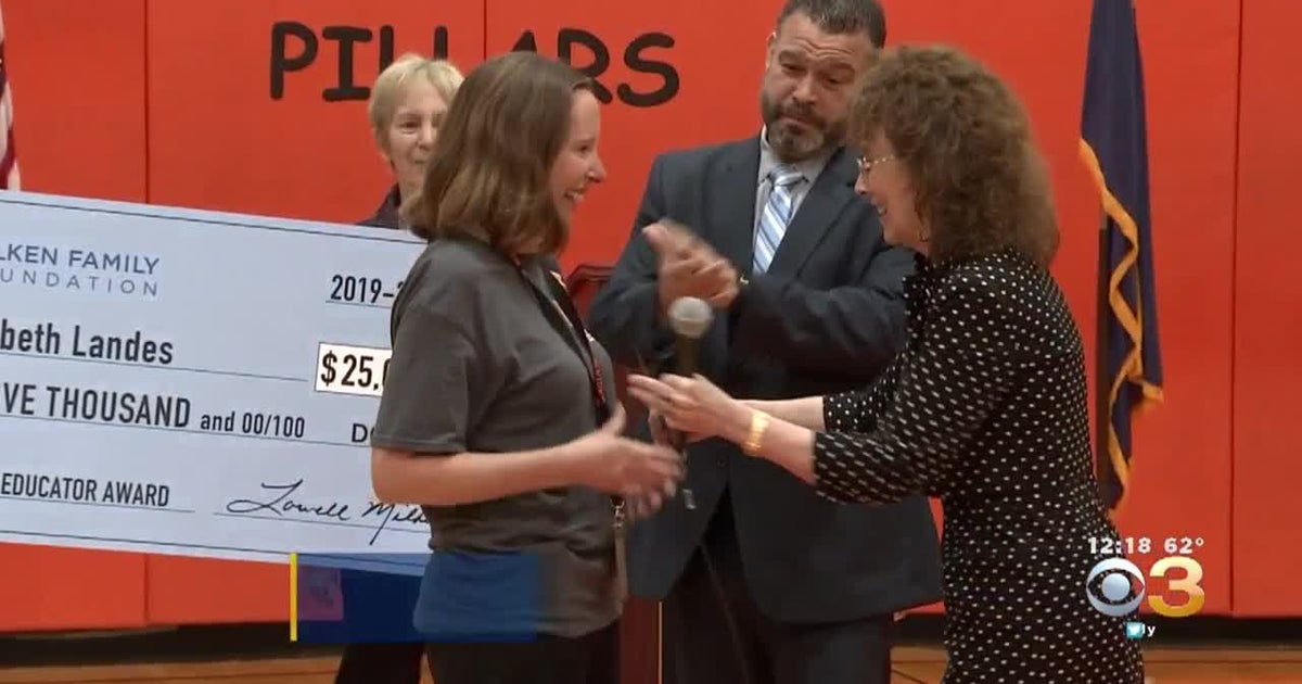 Marple Newtown High School Teacher Wins 25,000 National Award CBS