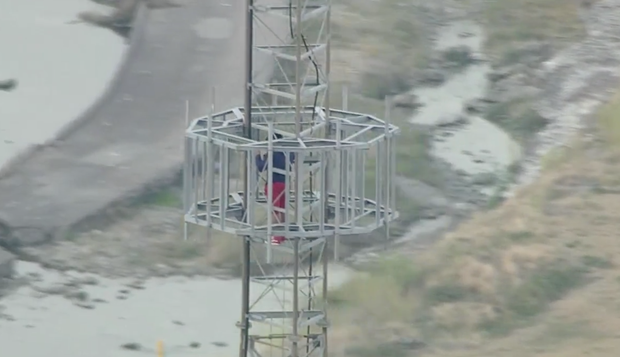 Tower climber in North Richland Hills 