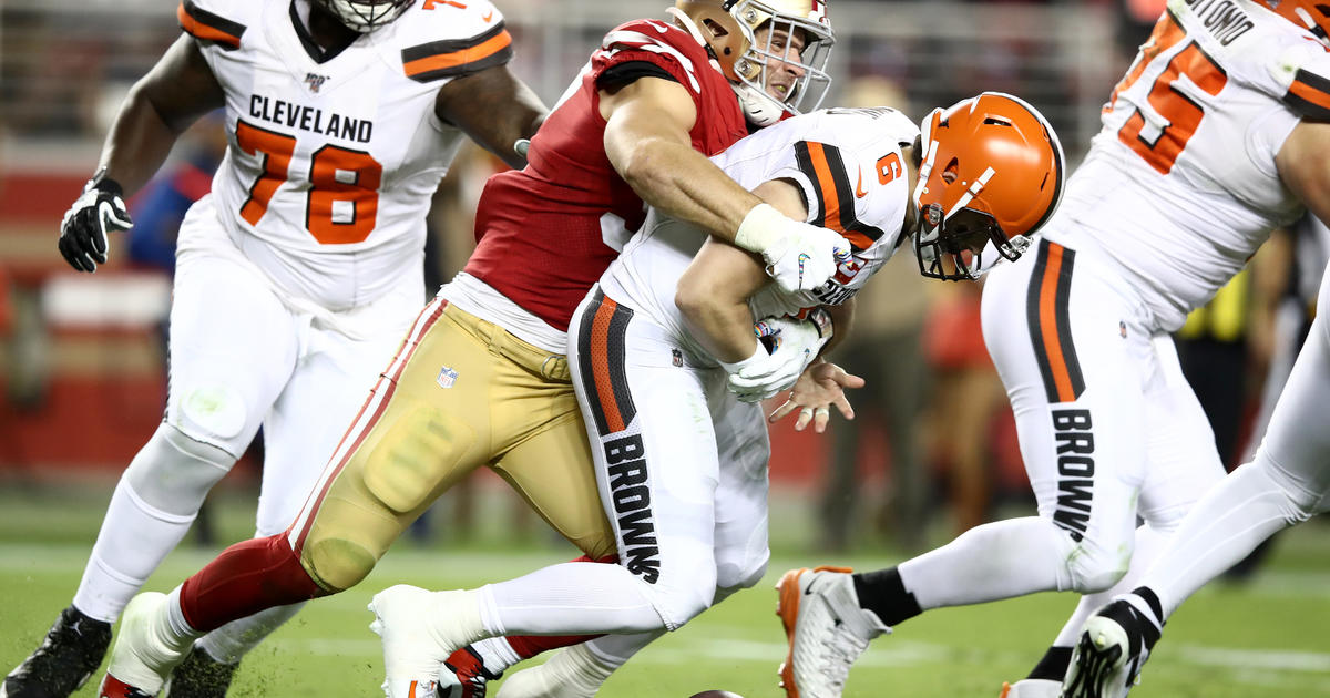 Santa Clara, CA. 7th Oct, 2019. Cleveland Browns running back Nick