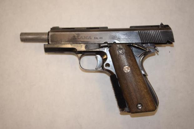 gun found with Obdulia Sanchez 